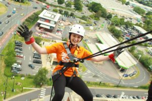 Abseiling, Trafford Palazzo